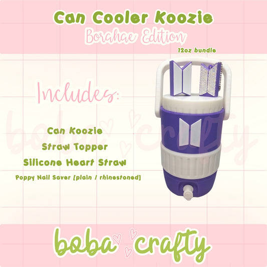 The Borahae Edition Can Cooler Koozie Bundle (12oz)