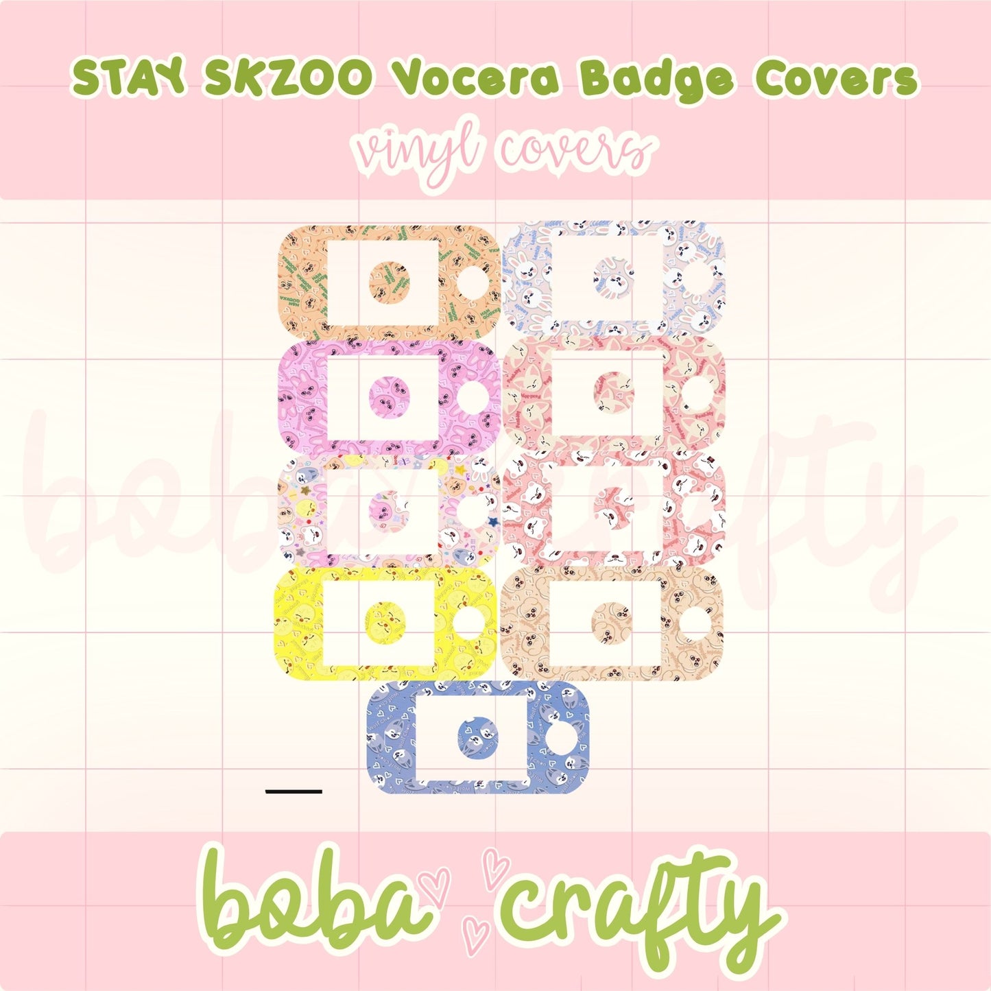 STAY SKZOO Vocera V5000 Badge Skins | Hospital Badge Decals