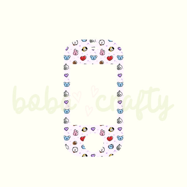 ARMY BT21 Inspired Vocera V5000 Badge Skin | Hospital Badge Decal