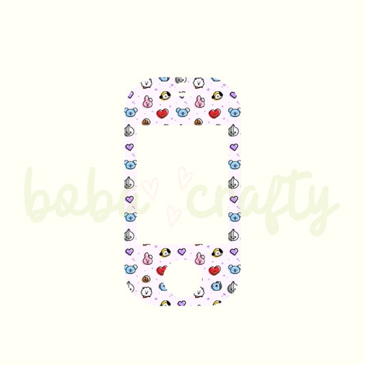 ARMY BT21 Inspired Vocera V5000 Badge Skin | Hospital Badge Decal