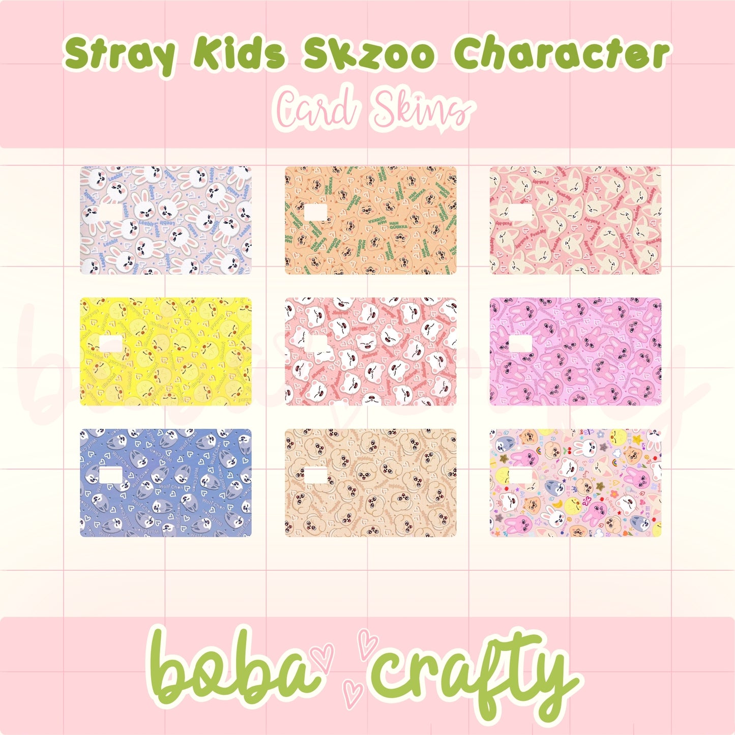 STRAY KIDS Skzoo Character Card Skins