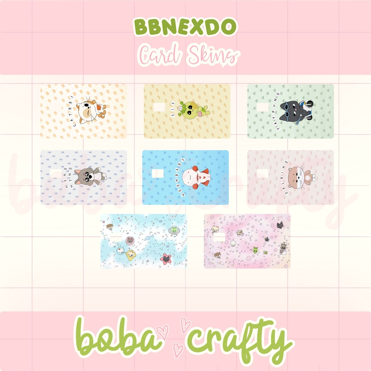 BBNEXDO Character Card Skins